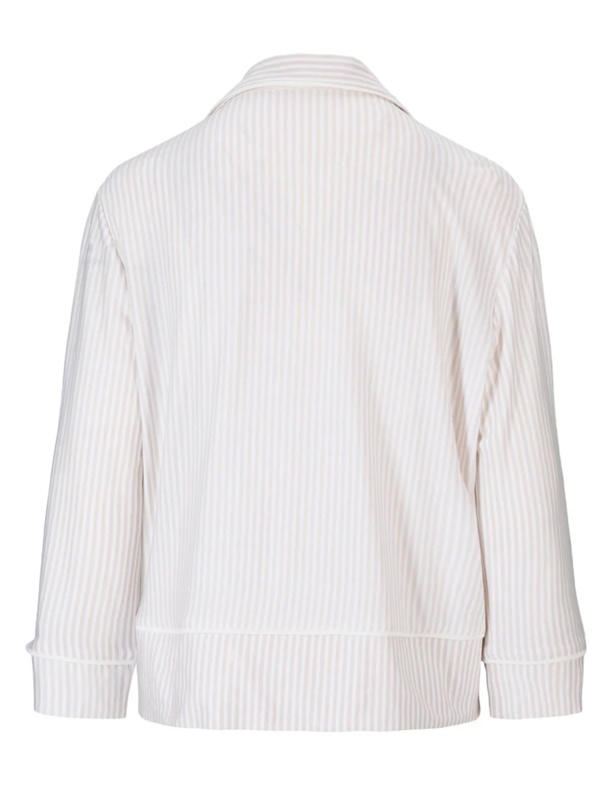 Serena Pysj Set Beige Striped