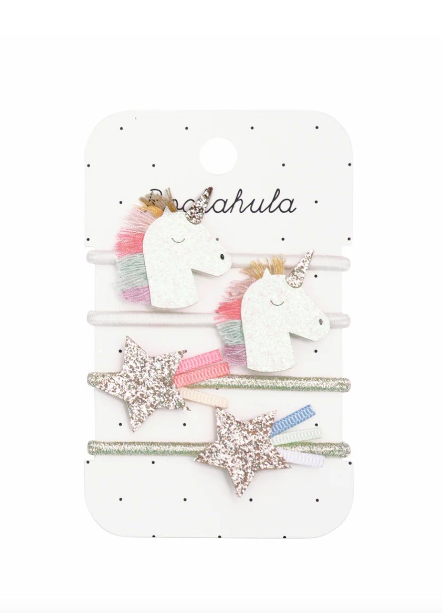 Rainbow Unicorn Ponies White