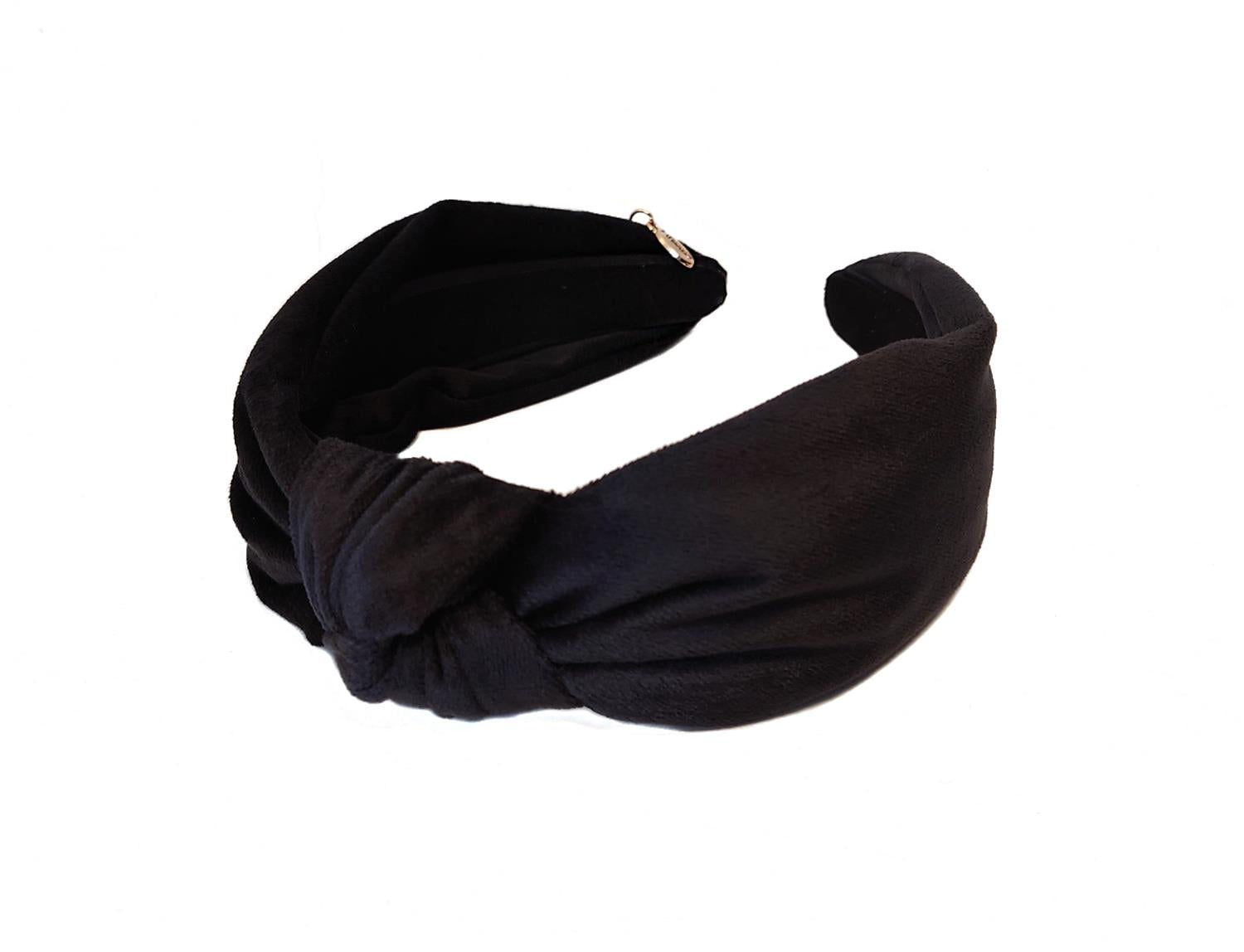 Hårbøyle Velur Knute Sort