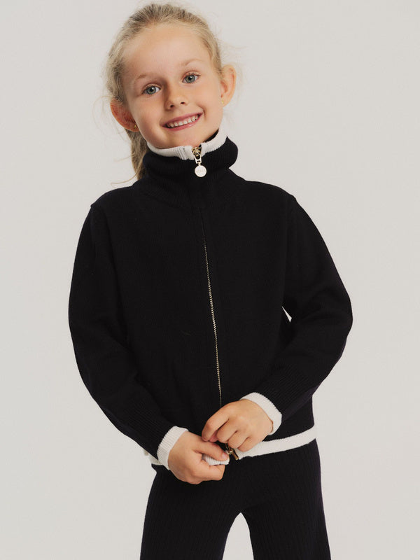 KIDS Veronica Merino Cardigan Navy