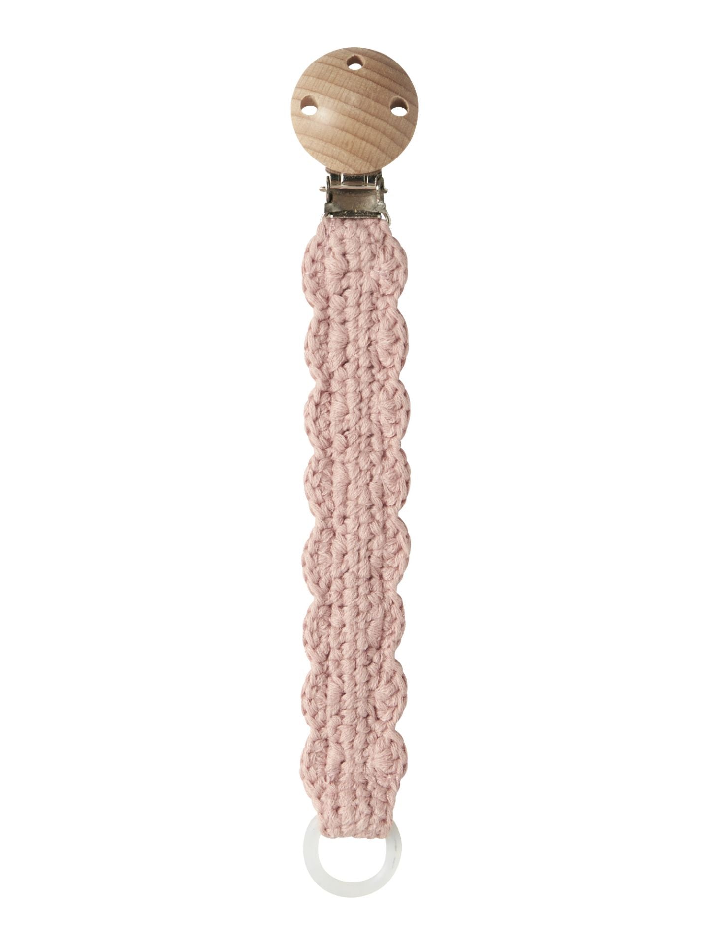 Limo Crochet Pacifier String Misty Rose