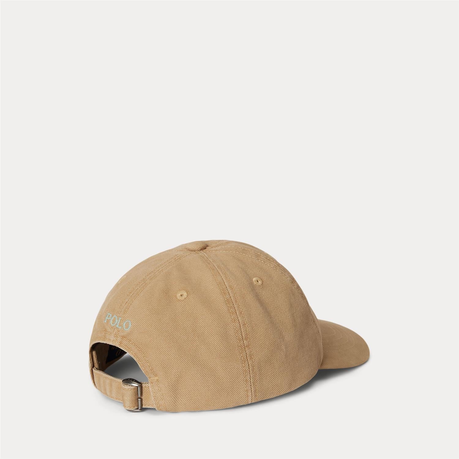 Polo Bear Canvas Ball Cap Tan