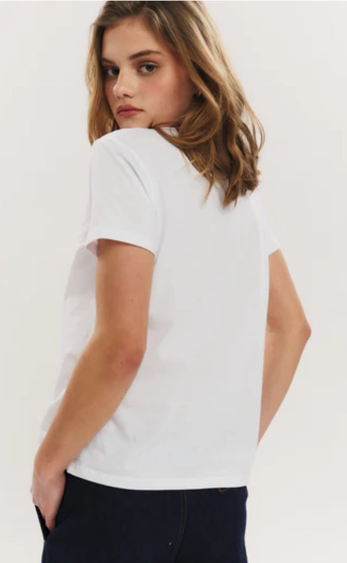 Elfreda Embroidery Tee White