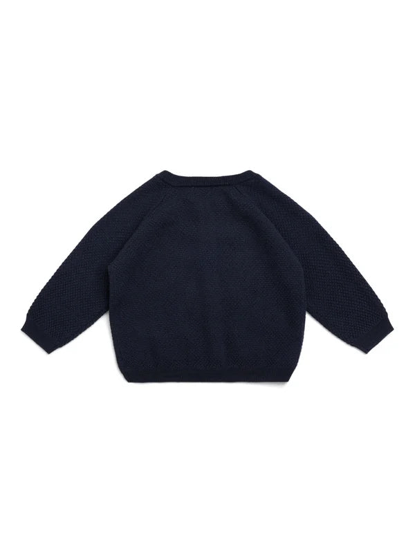 KIDS Wolly Cardigan Navy