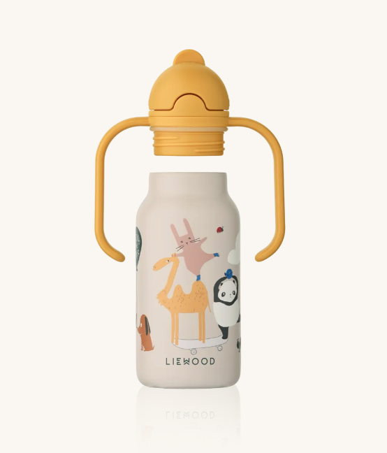 Kimmie Water Bottle 250ML Around The World/Sandy