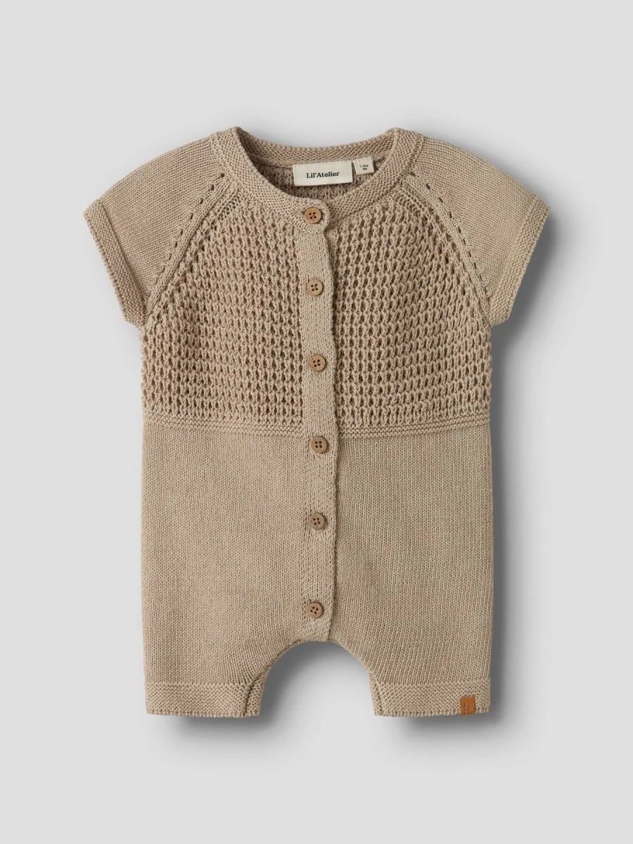 Fifer Ss Loose Knit Suit Oxford Tan