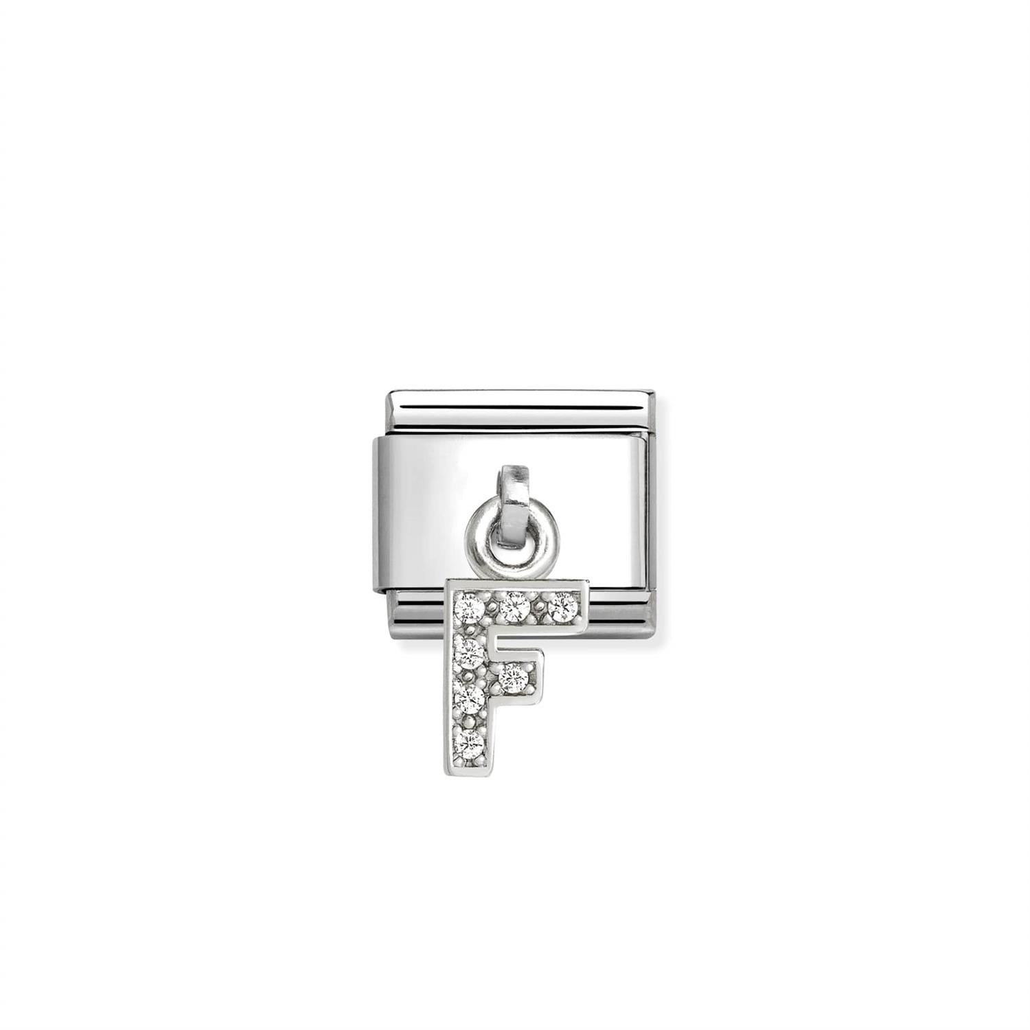 Link Initial Letter Charms Silver
