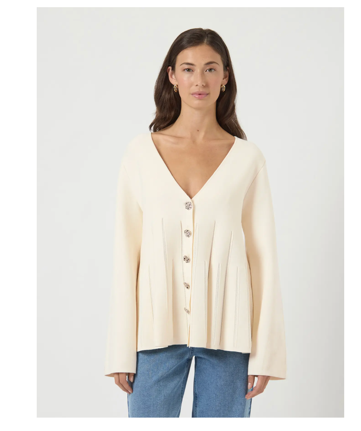 YASMIKLA LS KNIT CARDIGAN Pristine