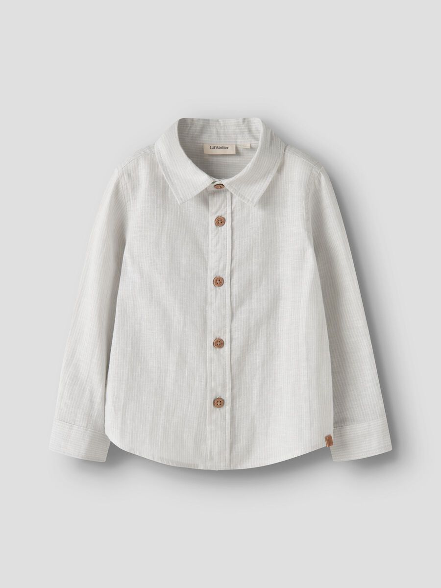 Jesper Ls Shirt Gray Dawn
