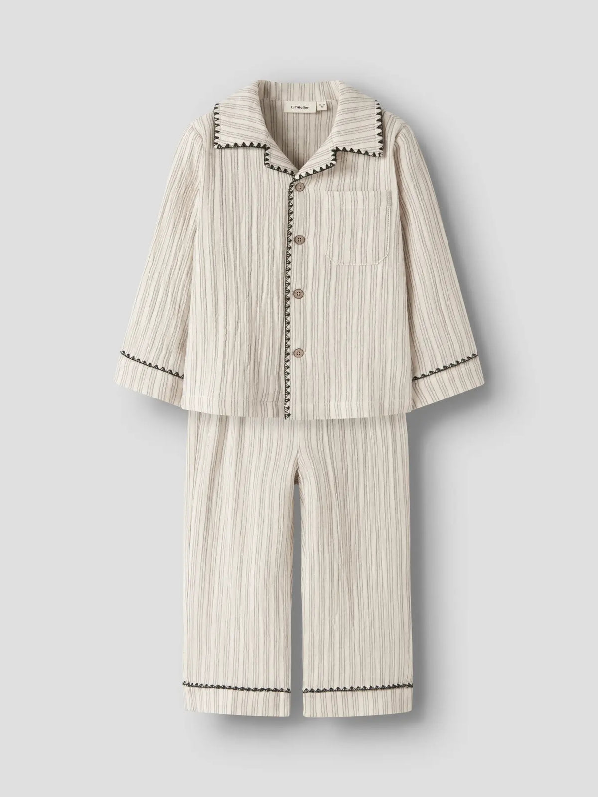 Sage Nun Pyjamas Set Turtledove/Mulled Basil