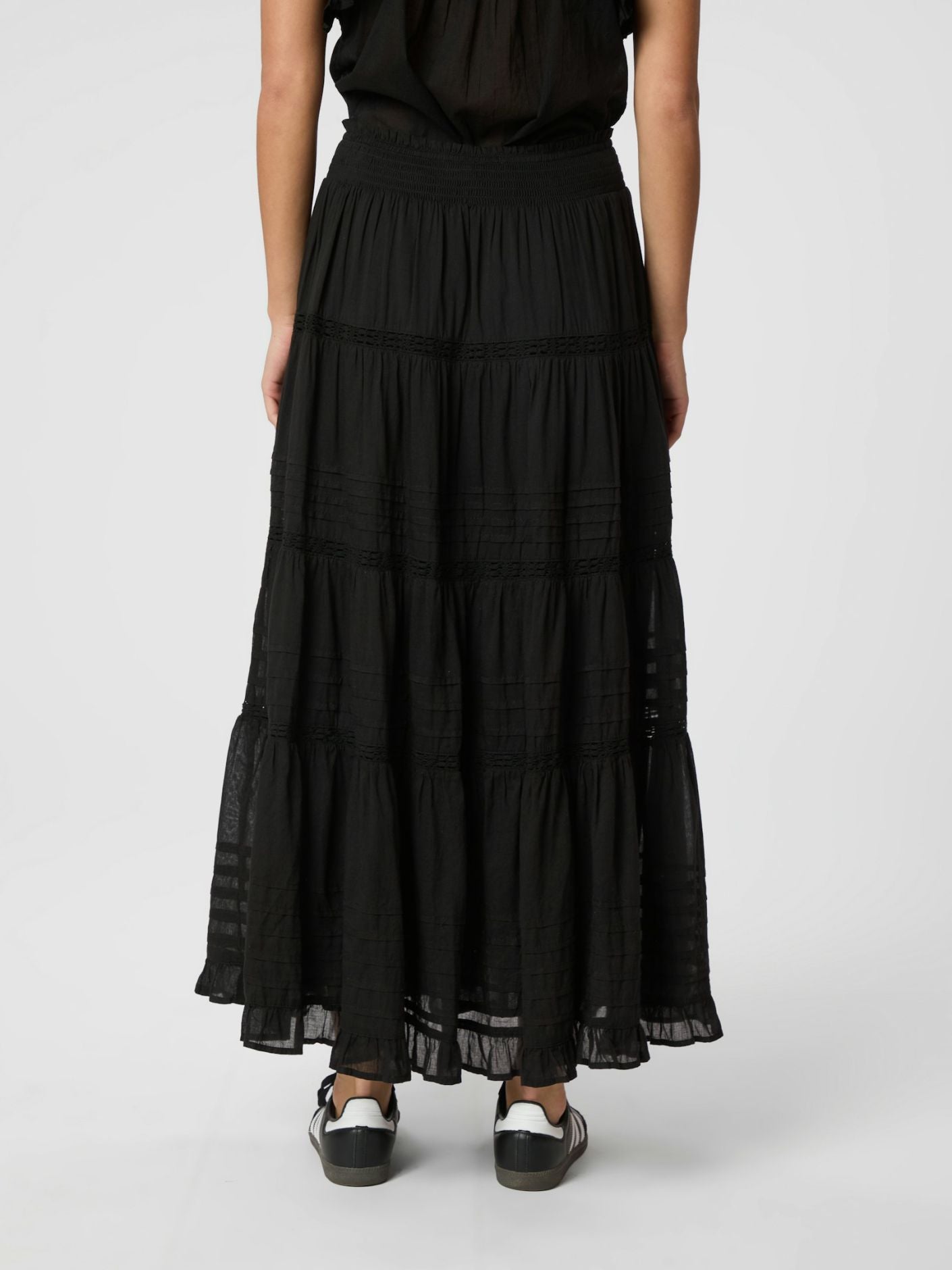 Felicia Voile Skirt Black