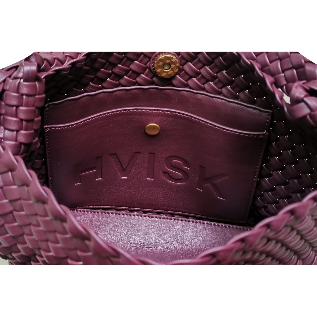 Twist Braided Soft Structure Deep Burgundy