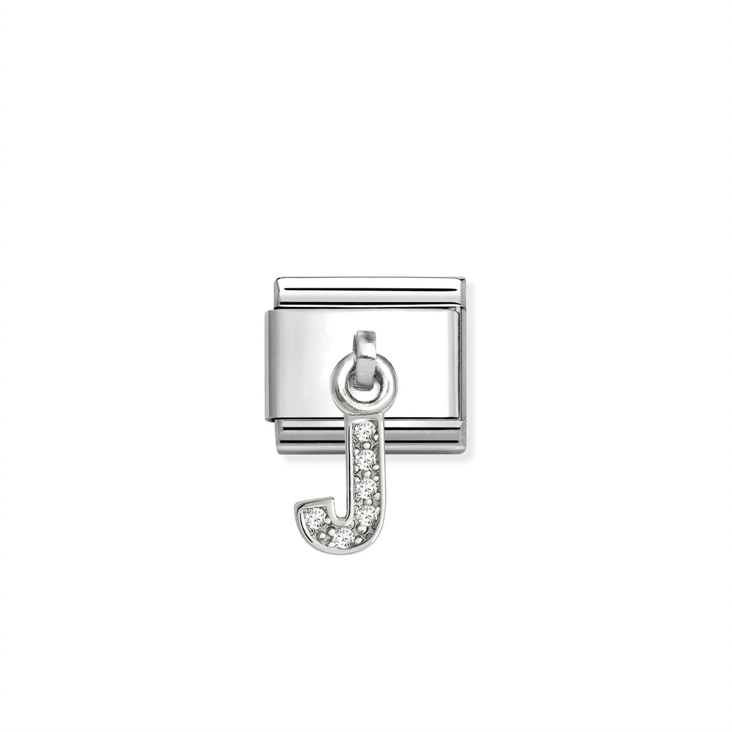 Link Initial Letter Charms Silver