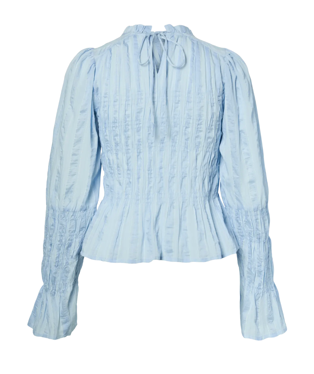 YASRAVA LS Smock Top Skyway/Star White