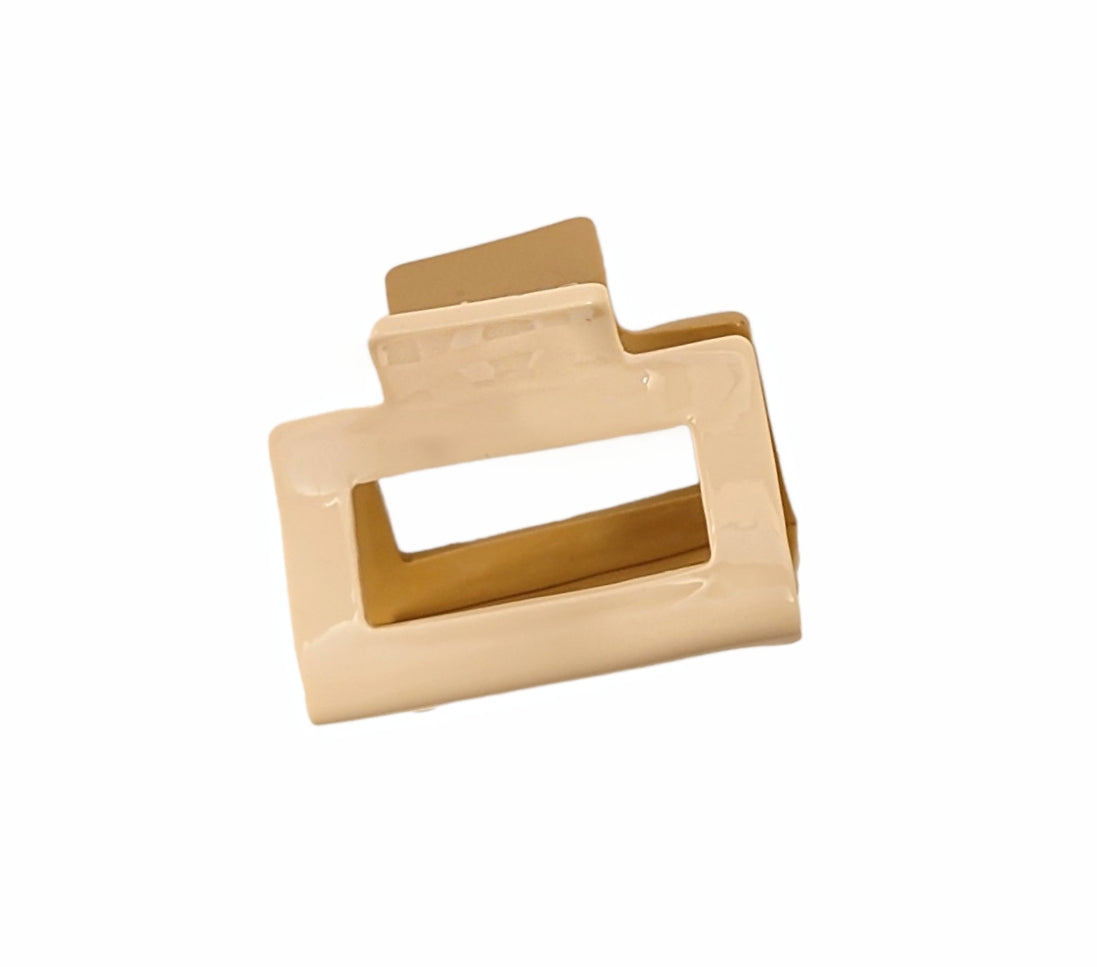 Double Hair Claw Camel Beige
