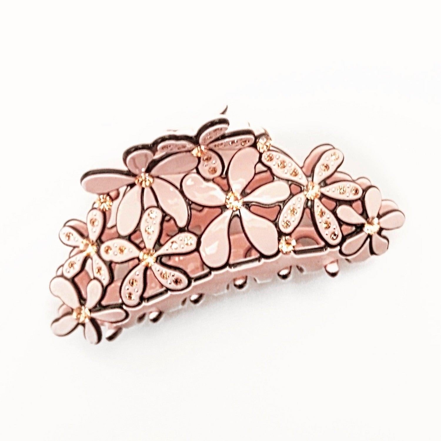 Daisy Hair Claw Pink Black
