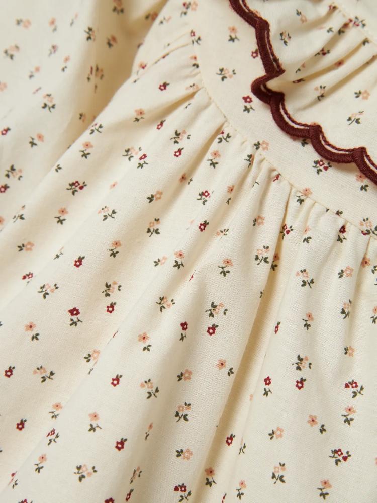 Rasia Ls Loose Shirt Turtledove Red Dahlia