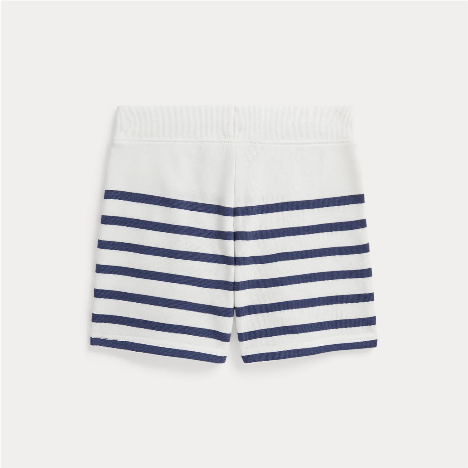 French Terry Short Deckwash White/Light Navy