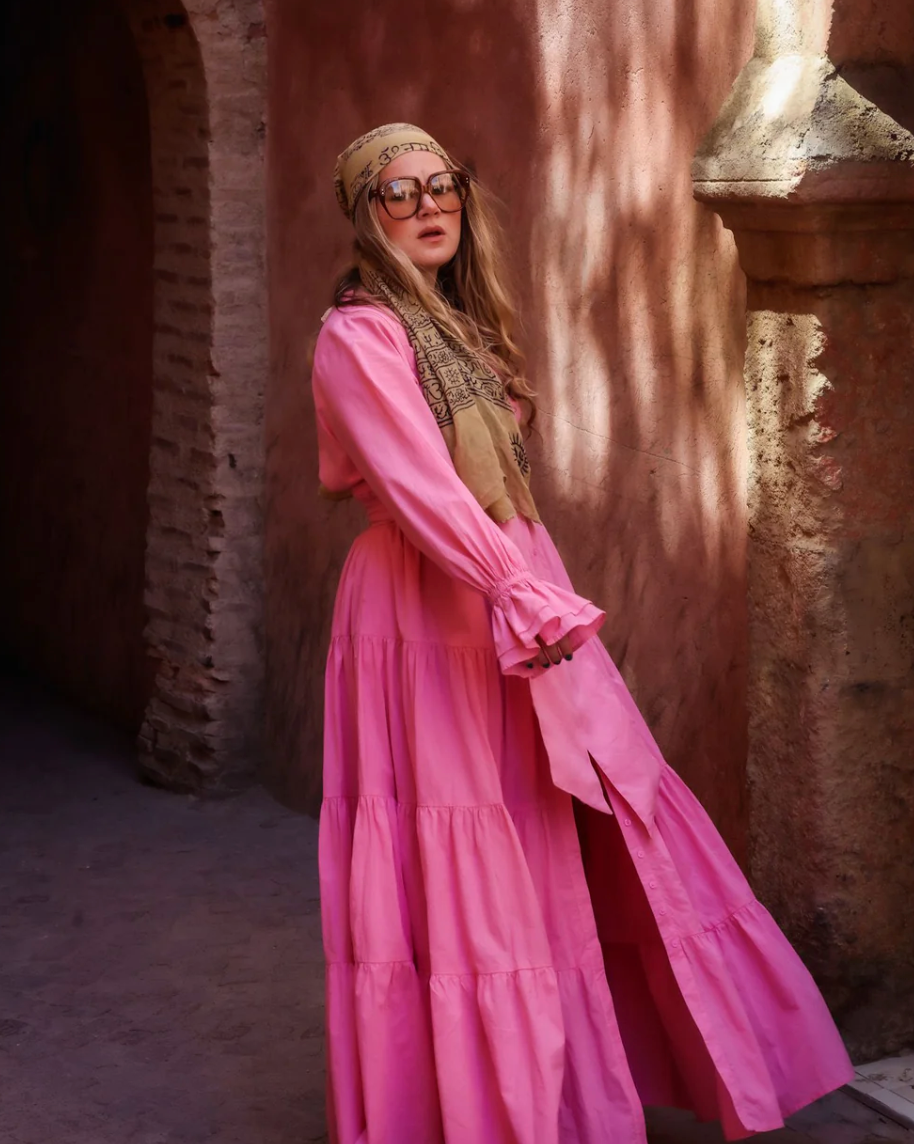 Coco Cotton Dress Pink