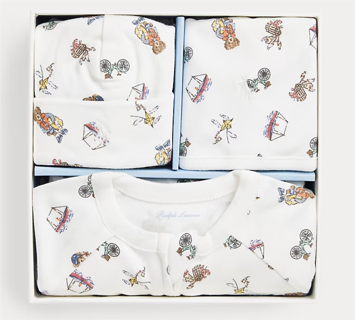 Polo Bear Cotton 3-Piece Gift Set