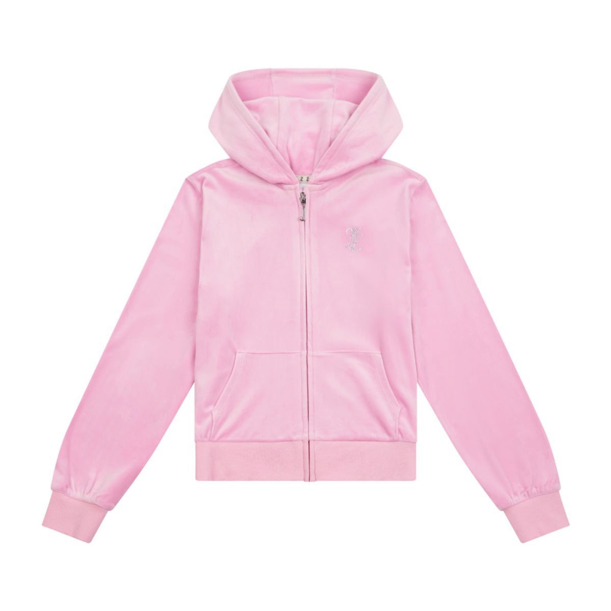 Diamant Zip Torunn Hoodie Pink Lilac