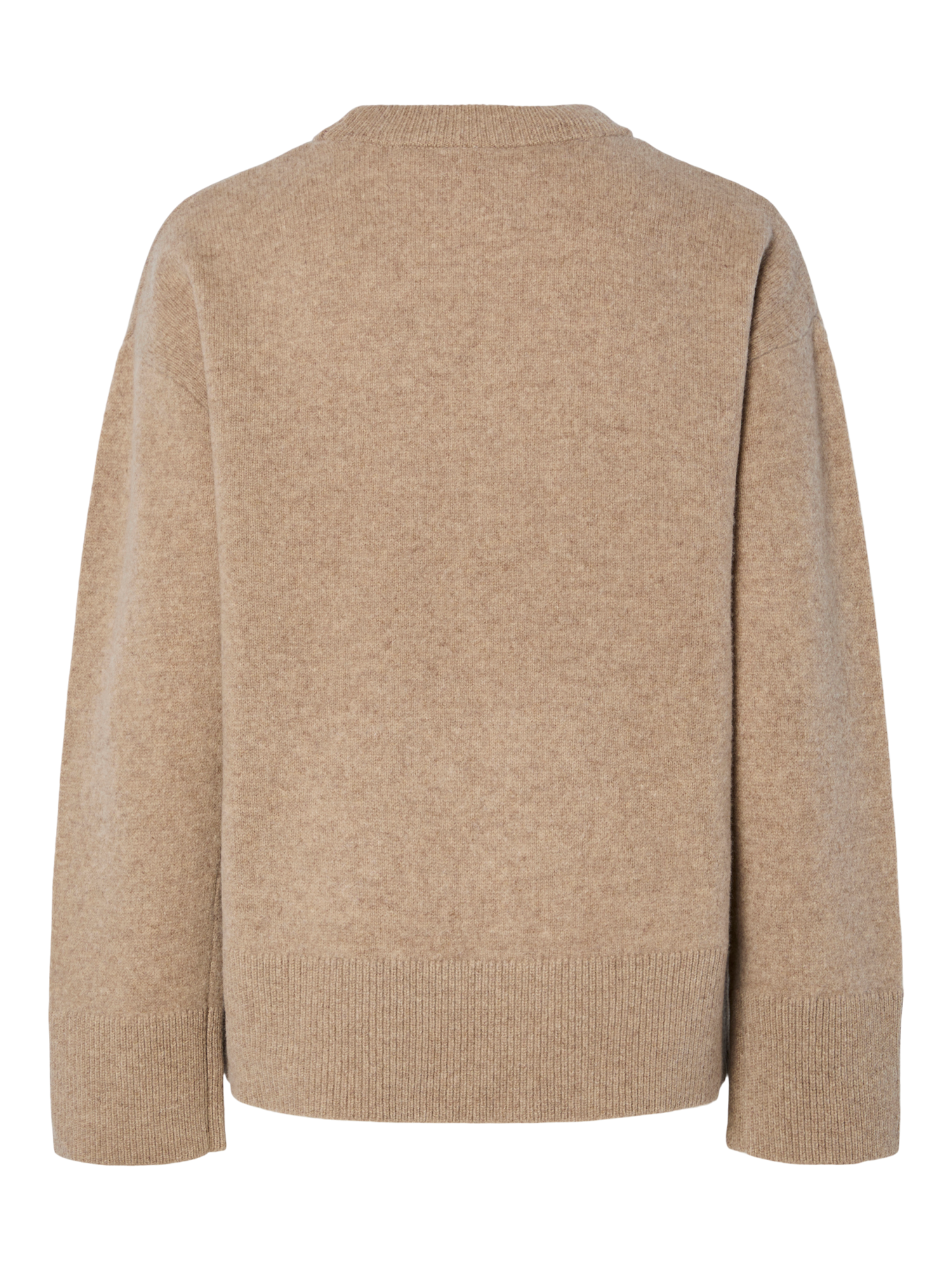 YASNOLA Wool Knit Pullover Oat Milk Melange