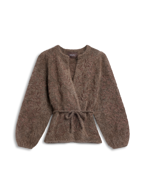 Fiola Chunky Cardigan Brown