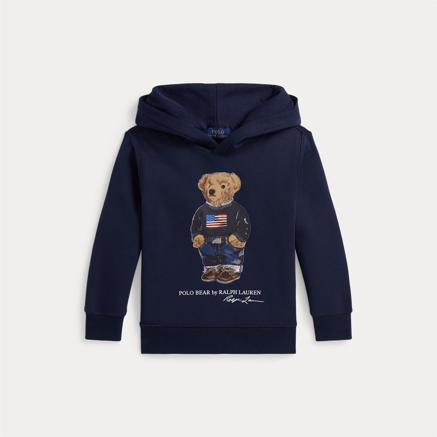 Polo Bear Fleece Hoodie Cruise Navy Core Bear