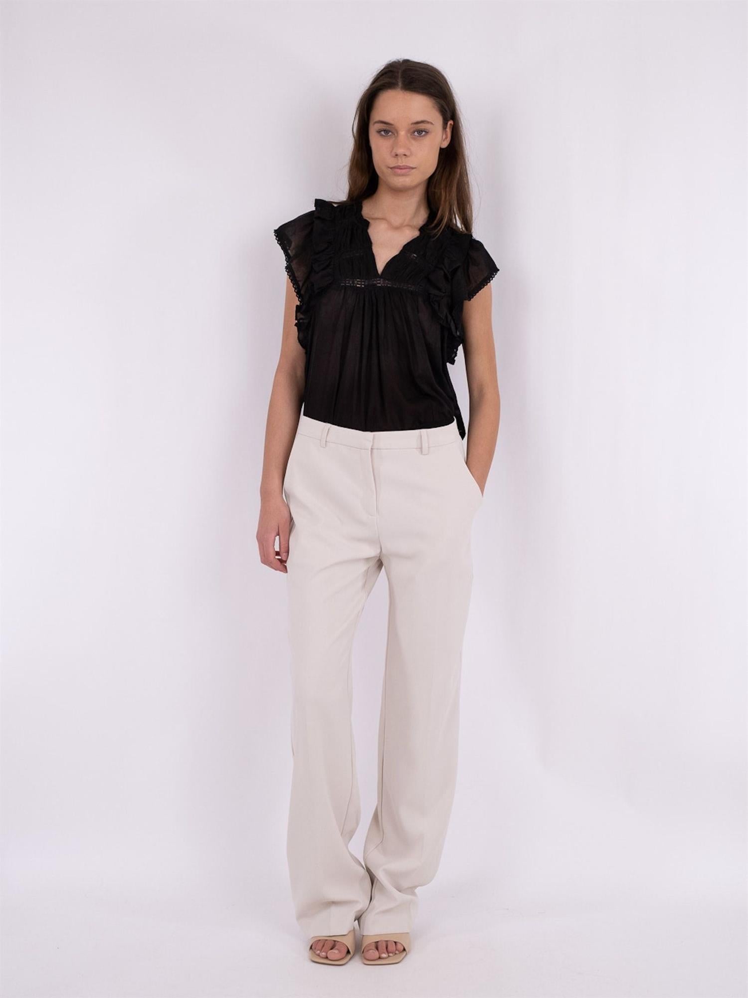 Jayla Voile Top Black