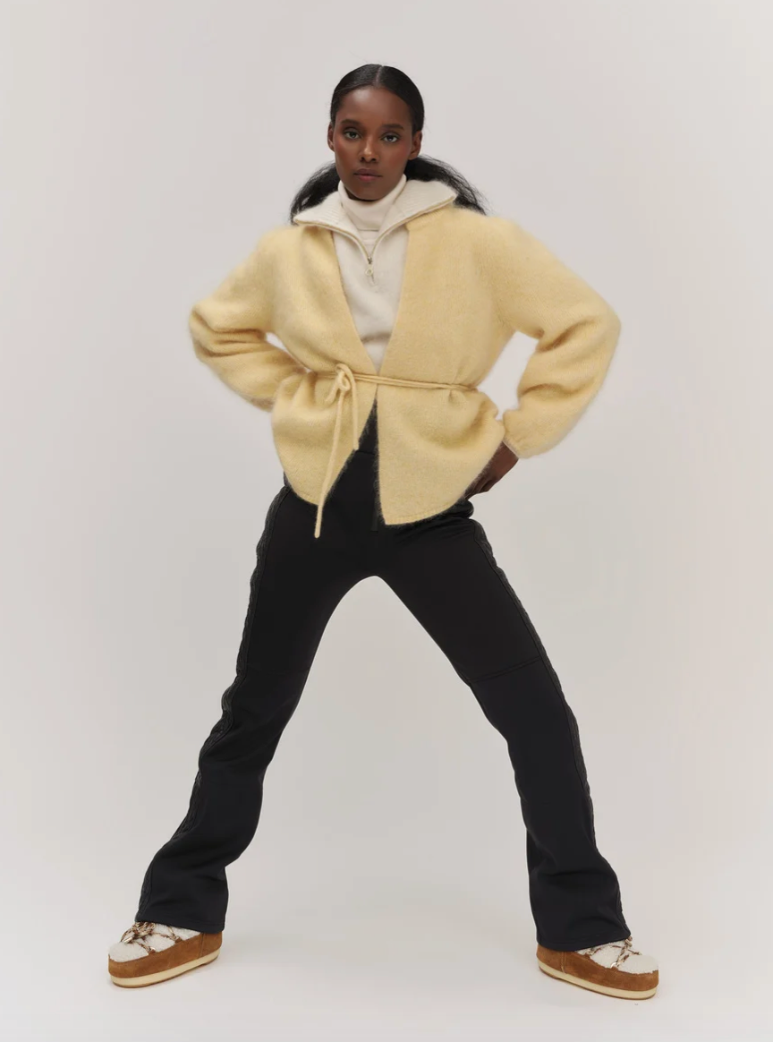 Fredrikke Chunky Cardigan Yellow