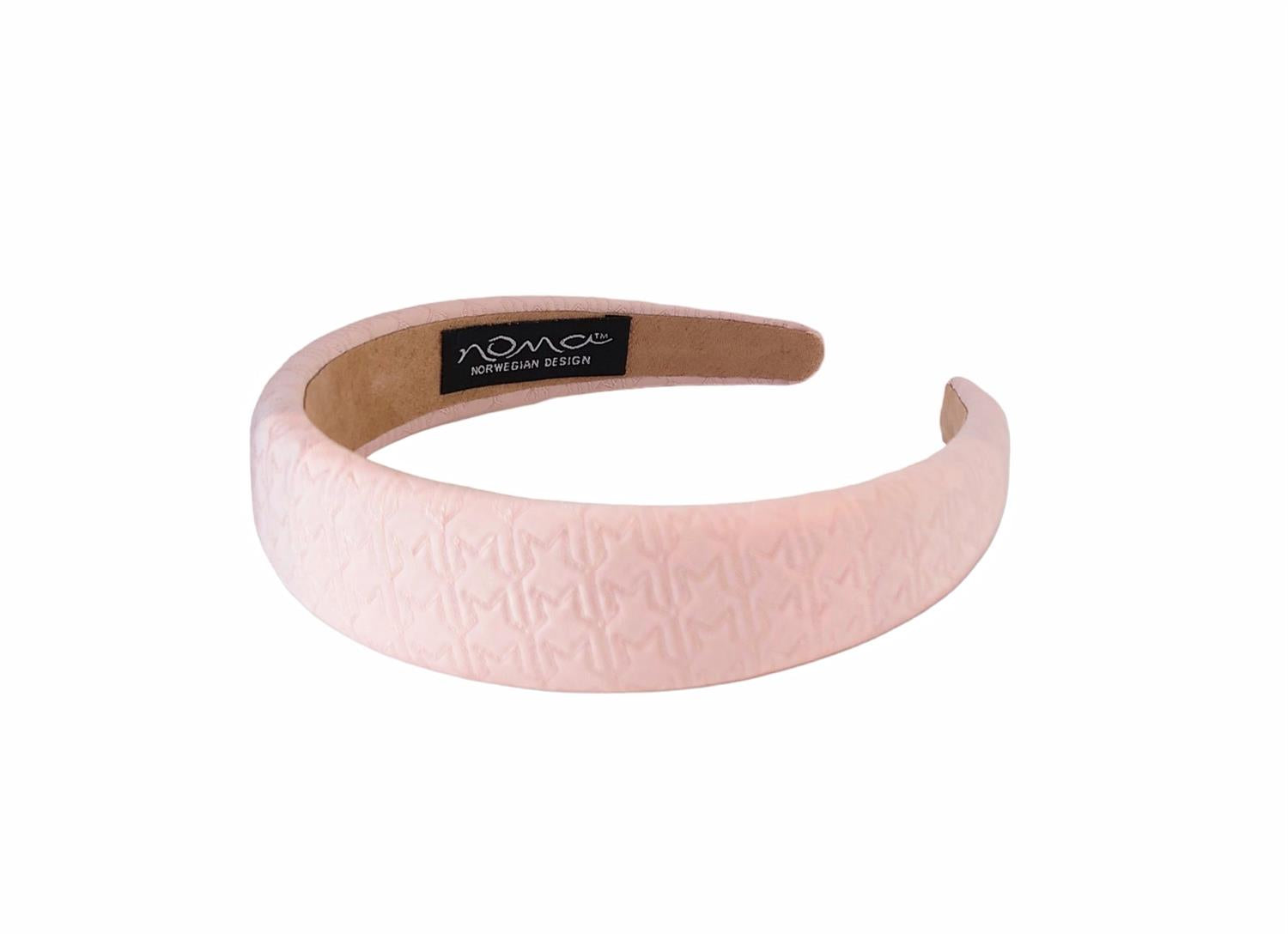 Hårbøyle Polstret Med Mønster Lys Rosa