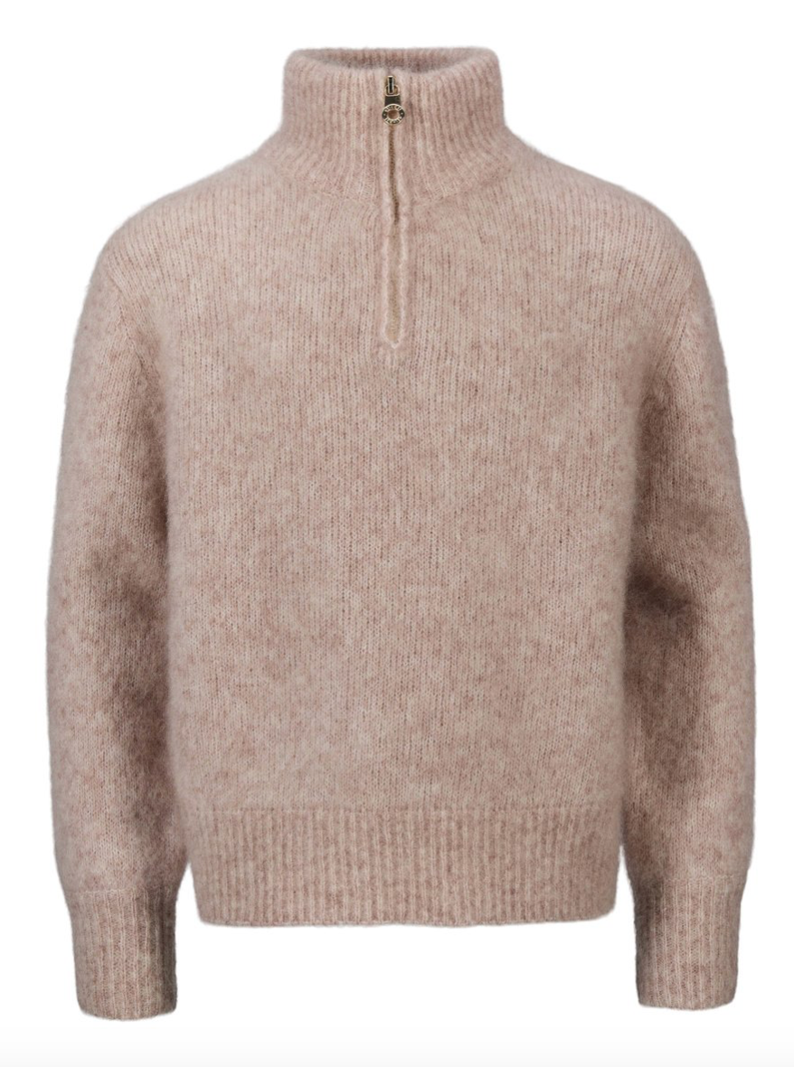 Li Chunky Sweater Beige Melange