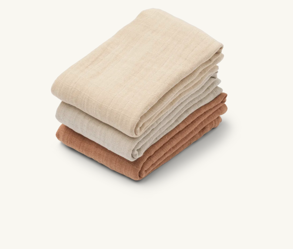 Muslin Cloth 3-Pack Tuscany Rose Mix