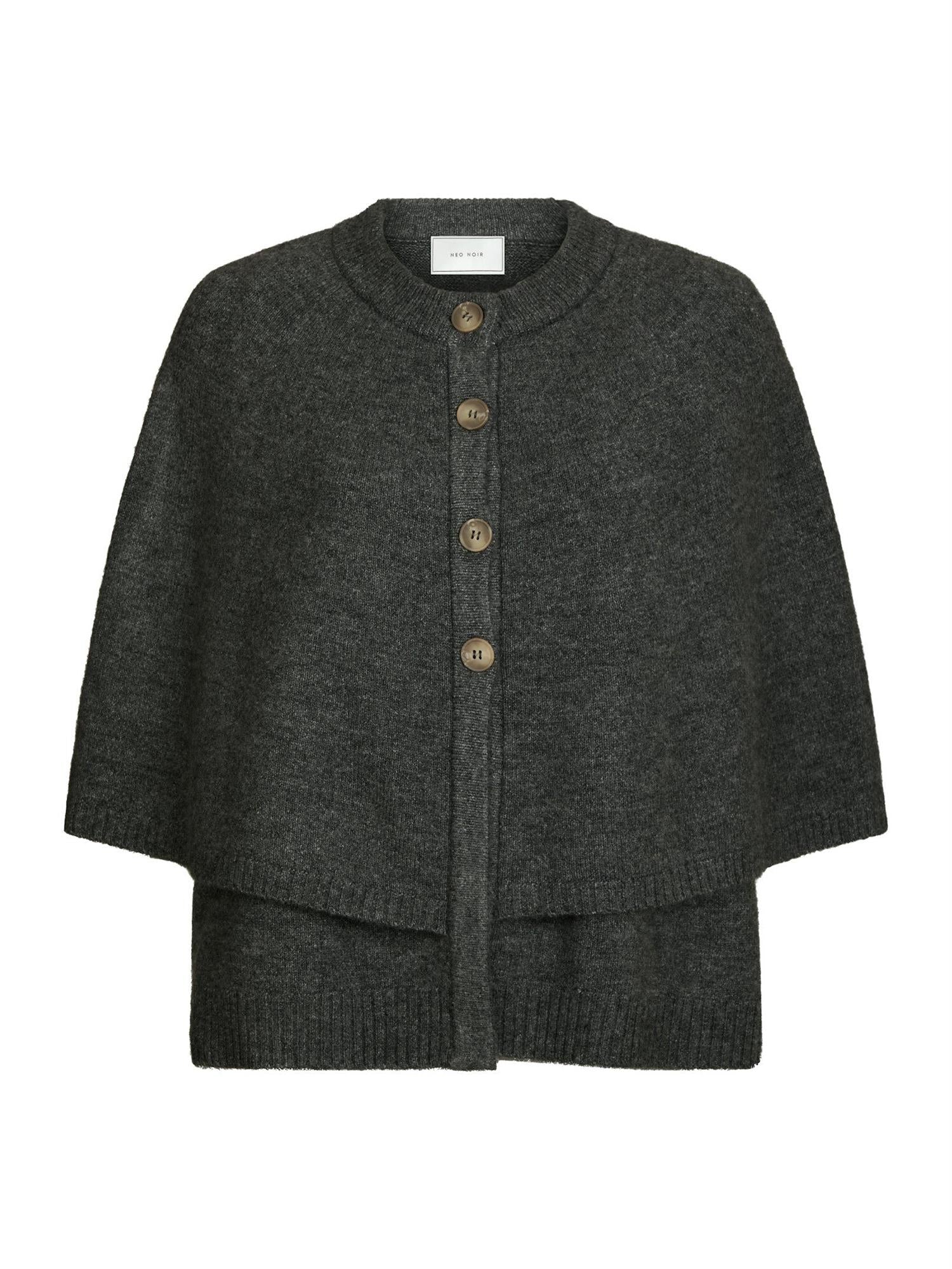 Josei Double Knit Cape Grey