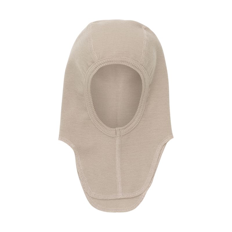 Balaclava Wool Rib Camel Melange