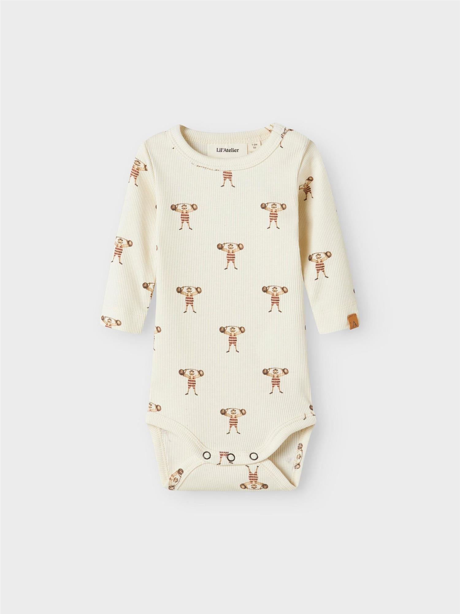 Lavo Enk Langermet Slim Body Turtledove Strong man