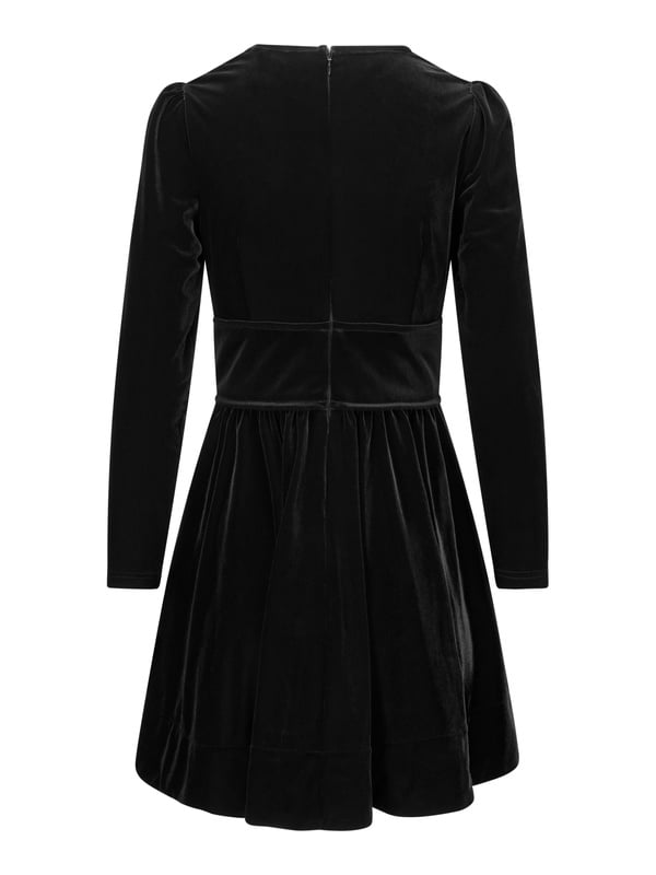 Tia Velour Dress Black