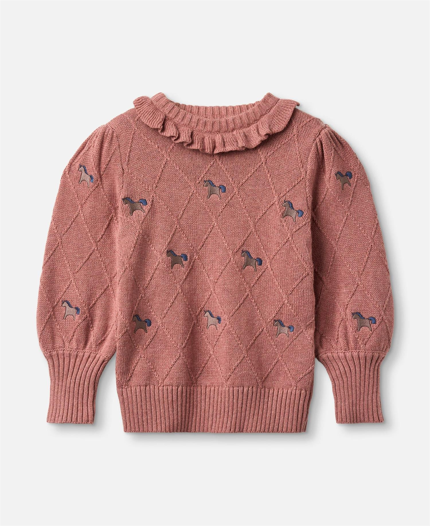 Lucie Unicorn Pullover Ash Rose