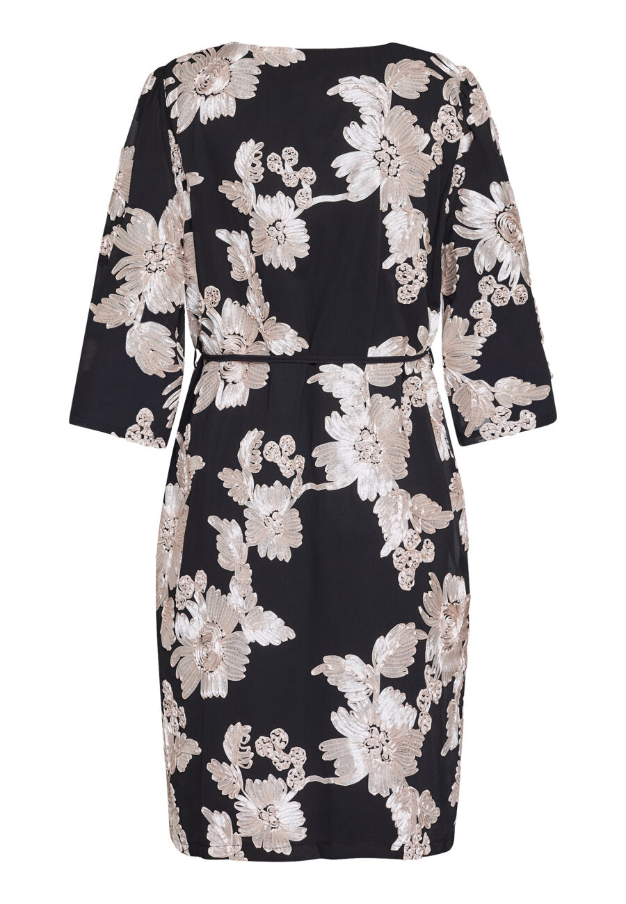 Emore Dress Black Champagne