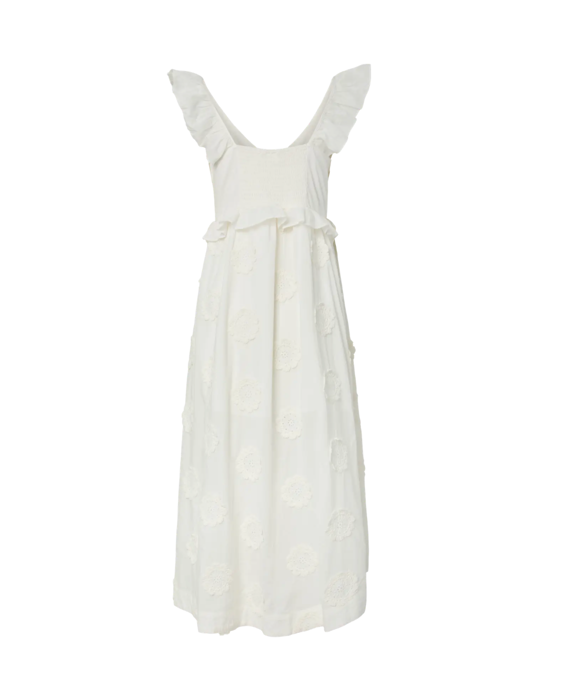 YASNAMA Long Dress Star White
