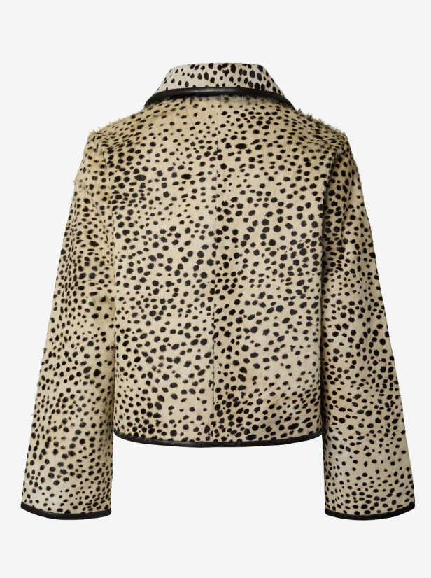 YASCHEEMI Leather Jacket Sea Pearl