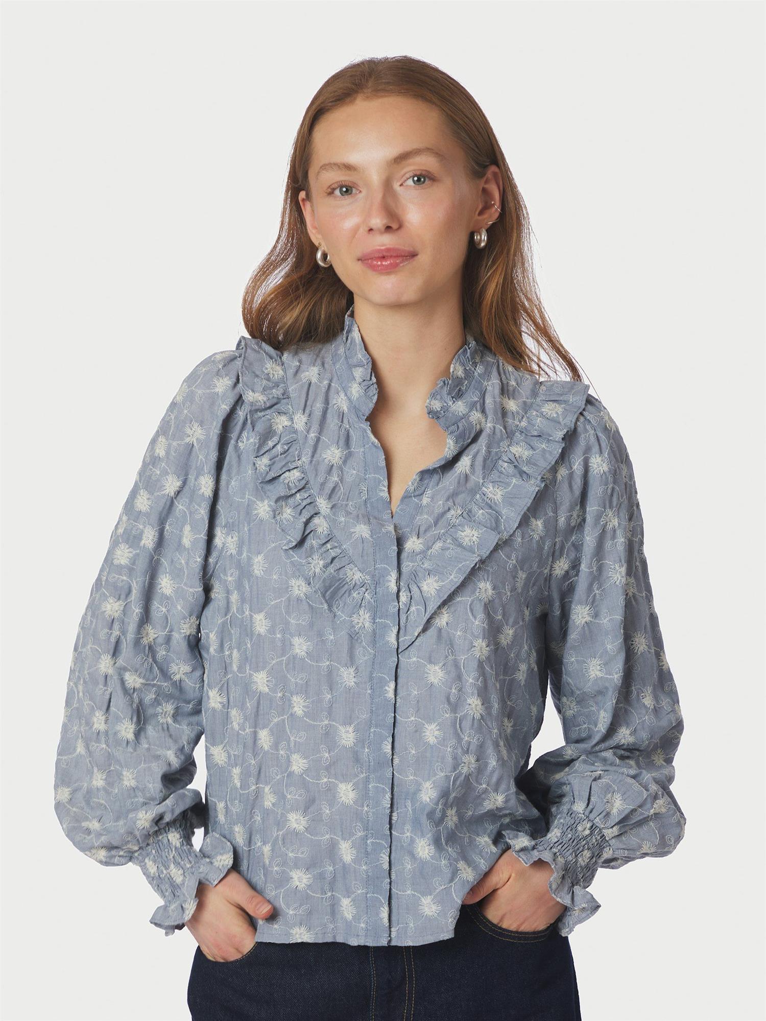 Degas Delicate Blouse Dusty Blue
