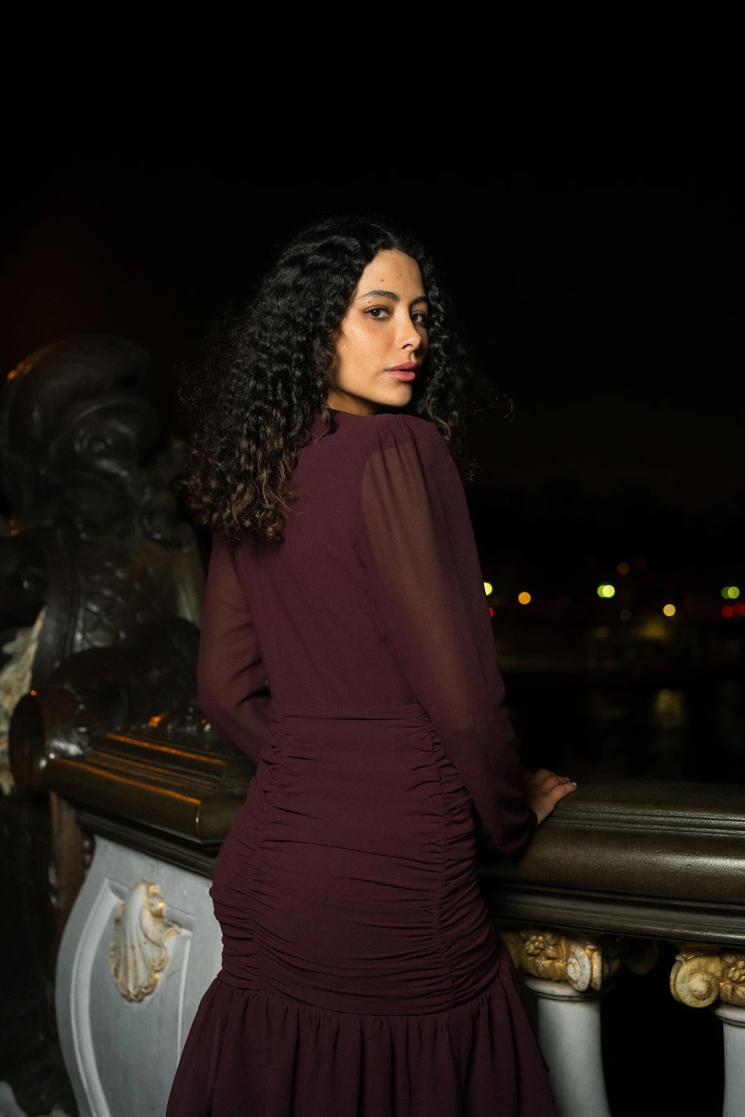Jenna Maxi Dress Burgundy