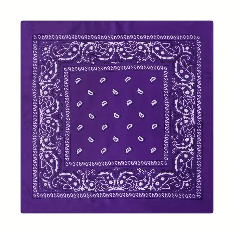 Bomullskjerf Lilla Paisley
