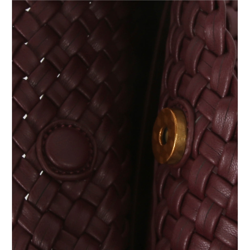 Twist Braided Soft Structure Deep Burgundy