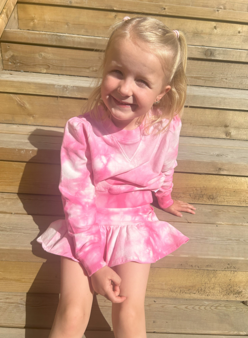 Ginger Skirt Tie Dye Pink