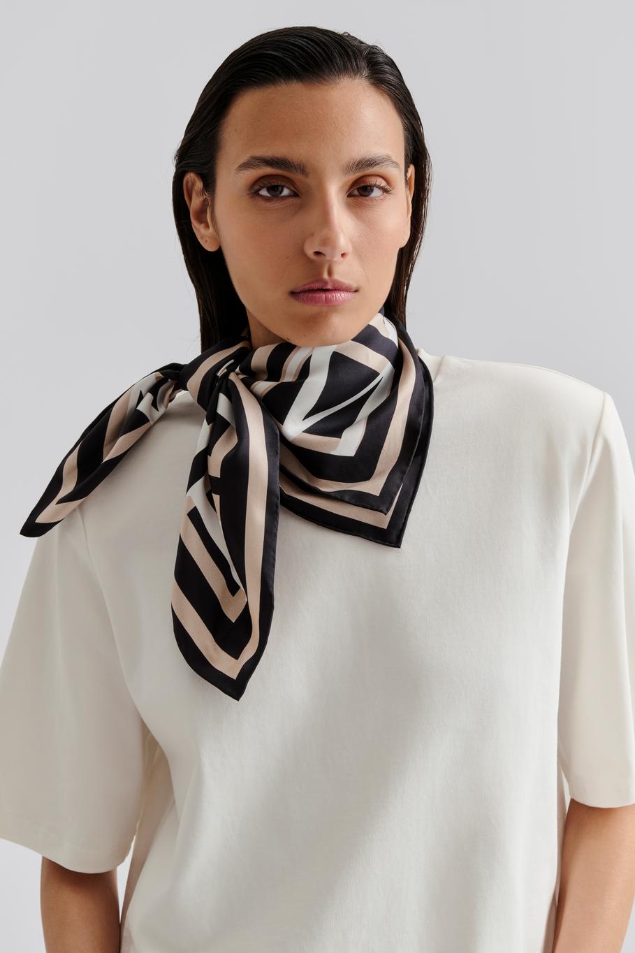 Silk Twill Scarf Multi
