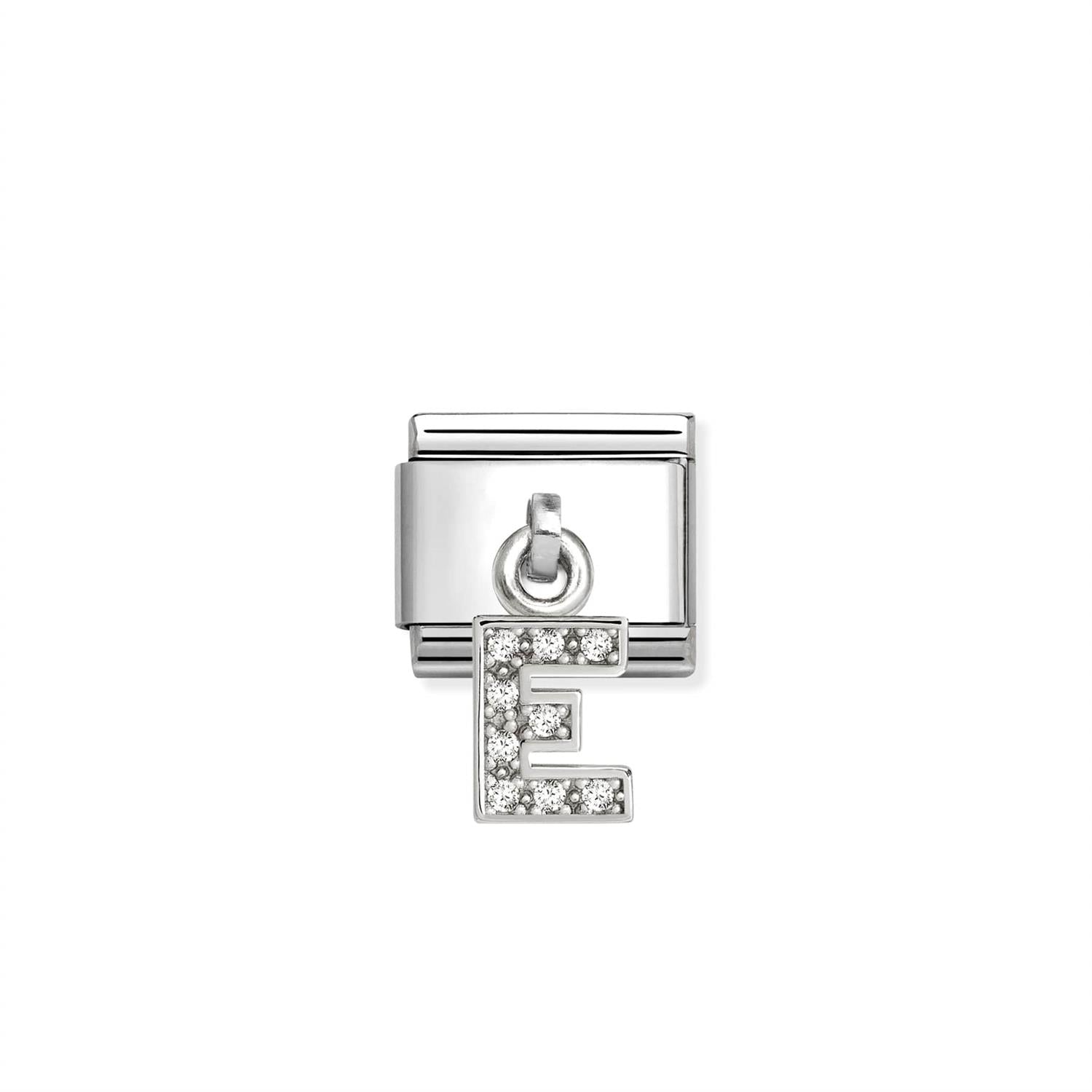 Link Initial Letter Charms Silver