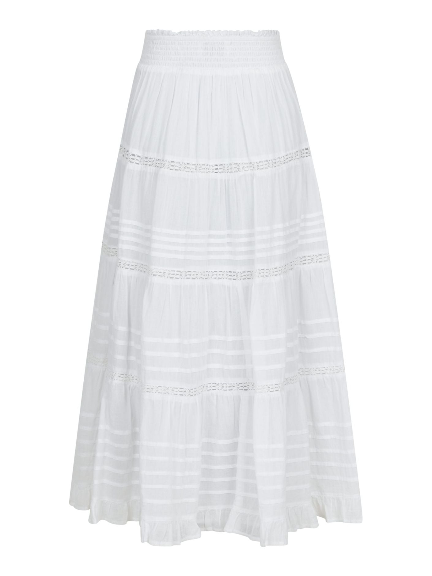 Felicia Voile Skirt White