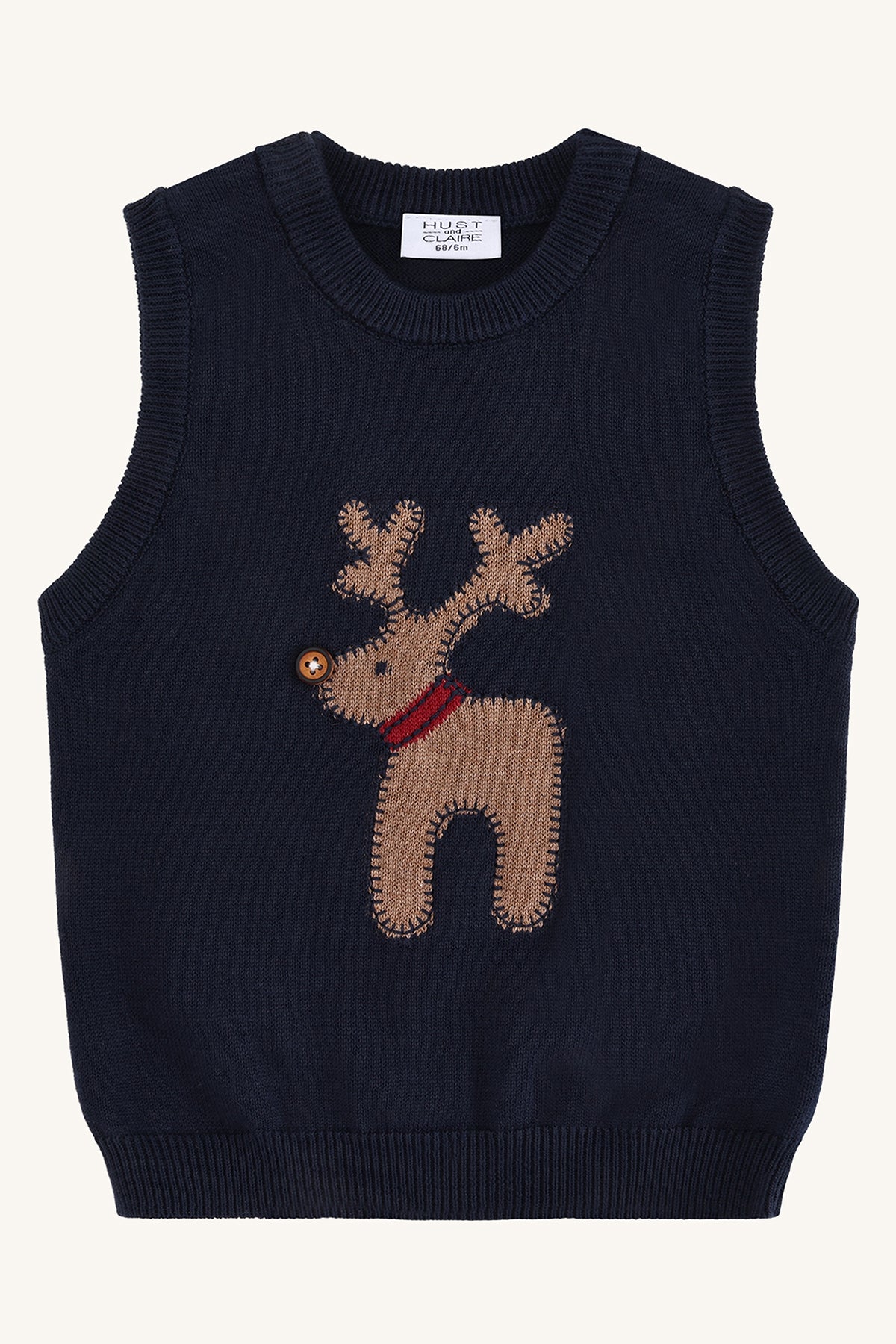 Perry Deer Vest More Navy